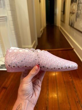 Steve Madden Pink Lattice Slip-On Loafers